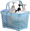 NINU Portable Shower Caddy Basket Tote , Plastic Cleaning Supply Caddy Bathroom Organizer with Handles for College Dorm Room Essentials, Garden, Pool, Camp, Gym, Beach (Green) Sporting Goods > Outdoor Recreation > Camping & Hiking > Portable Toilets & Showers NINU Blue  