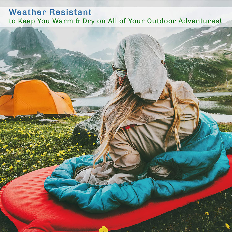 Sleeping Bag Collection – 32F Rated XL 3 Season Envelope Style with Hood for Outdoor Camping, Backpacking and Hiking with Carry Bag by Wakeman Outdoors