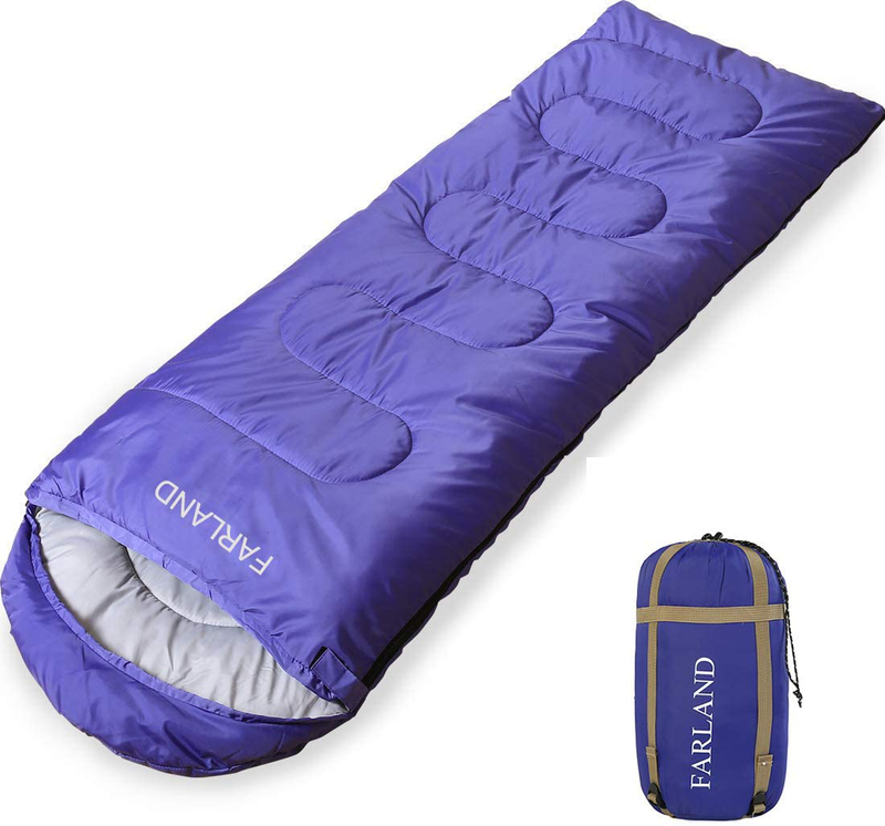 FARLAND Sleeping Bags 20℉ for Adults Teens Kids with Compression Sack Portable and Lightweight for 3-4 Season Camping, Hiking,Waterproof, Backpacking and Outdoors Sporting Goods > Outdoor Recreation > Camping & Hiking > Sleeping BagsSporting Goods > Outdoor Recreation > Camping & Hiking > Sleeping Bags FARLAND   
