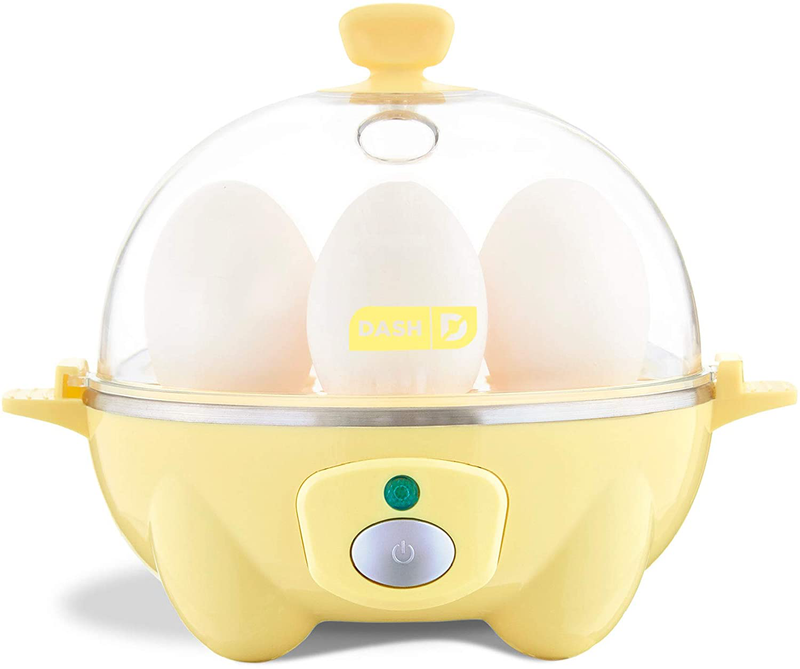 Dash Rapid Egg Cooker: 6 Egg Capacity Electric Egg Cooker for Hard Boiled Eggs, Poached Eggs, Scrambled Eggs, or Omelets with Auto Shut Off Feature - Red Home & Garden > Kitchen & Dining > Kitchen Tools & Utensils > Kitchen Knives DASH Yellow  
