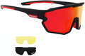 Sports Sunglasses Cycling Glasses Polarized Cycling, Baseball,Fishing, Ski Running,Golf Sporting Goods > Outdoor Recreation > Cycling > Cycling Apparel & Accessories GIEADUN Black Red  