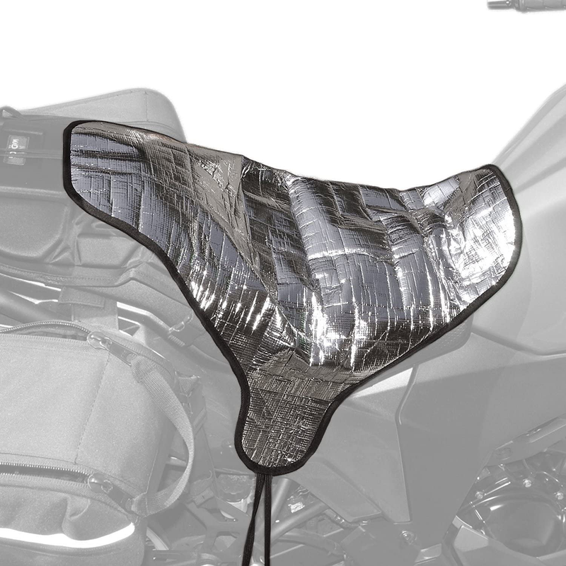 Sun Reflective Motorcycle Seat Cover by Metier Life | Waterproof and Light Resistant Protection | Heat Resistant Shield for a Cooler Motorbike Seat | Compact with Nylon Drawstring Bag Vehicles & Parts > Vehicle Parts & Accessories > Vehicle Maintenance, Care & Decor > Vehicle Covers > Vehicle Storage Covers > Motorcycle Storage Covers Metier Life Default Title  