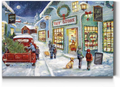 Renditions Gallery Christmas Tree & Red Truck Wall Art, Beautiful Winter Decorations, Snowy Forest and Barn, Premium Gallery Wrapped Canvas Decor, Ready to Hang, 24 in H x 36 in W, Made in America Home & Garden > Decor > Seasonal & Holiday Decorations& Garden > Decor > Seasonal & Holiday Decorations Renditions Gallery Christmas Special at the Toy Store 18X27 