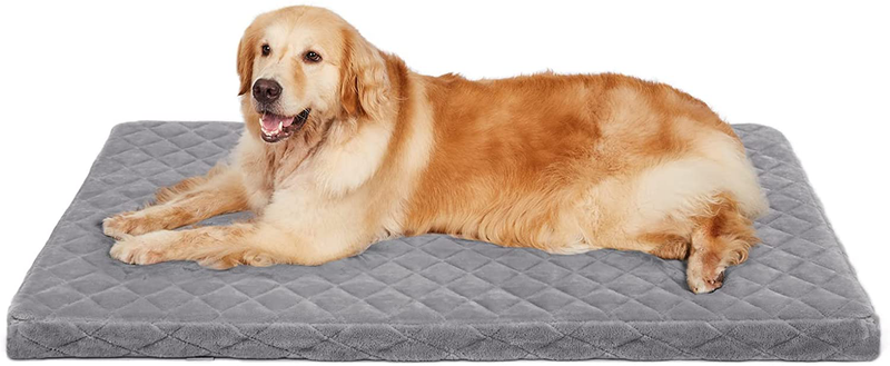 Hero Dog Large Dog Bed Orthopedic Foam Pet Beds for Large, Jumbo and Medium Dogs up to 100Lbs, Dog Crate Foam Bed with anti Slip Bottom and Removable Washable Cover, Multi Colors Animals & Pet Supplies > Pet Supplies > Dog Supplies > Dog Beds Hero Dog Light Grey Large (Pack of 1) 