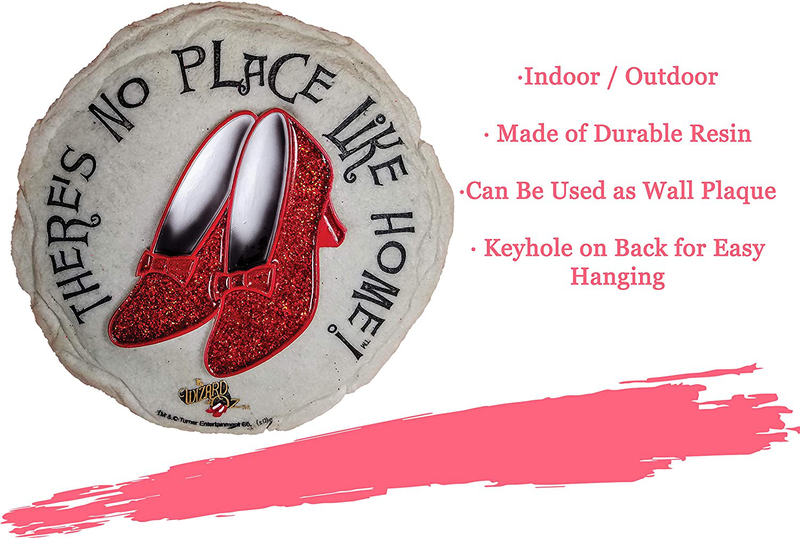 Spoontiques - Garden Décor - Ruby Slippers Stepping Stone - Decorative Stone for Garden