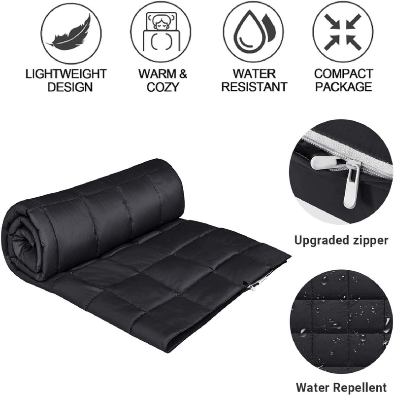 KingCamp Multipurpose Packable Lightweight Travel Down Alternative Blanket, Wearable Warm Compact Camping Waterproof Blanket for Airplane, Hiking, Backpacking, Stadium Home & Garden > Lawn & Garden > Outdoor Living > Outdoor Blankets > Picnic Blankets KingCamp   