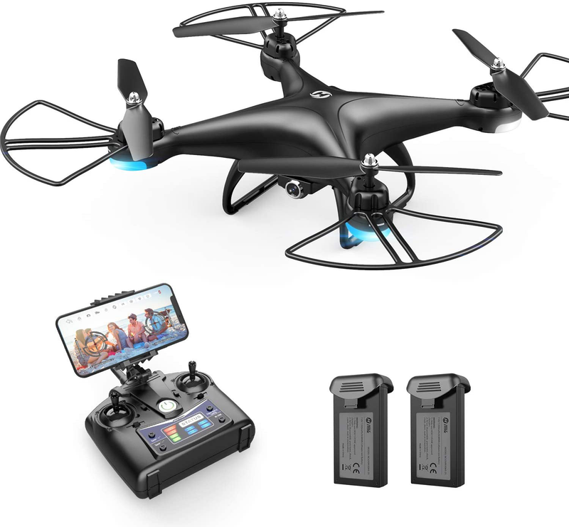 Holy Stone HS110D FPV RC Drone with 1080P HD Camera Live Video 120°Wide-Angle WiFi Quadcopter with Gravity Sensor, Voice Control, Gesture Control, Altitude Hold, Headless Mode, 3D Flip RTF 2 Batteries Cameras & Optics > Cameras > Film Cameras Holy Stone Default Title  