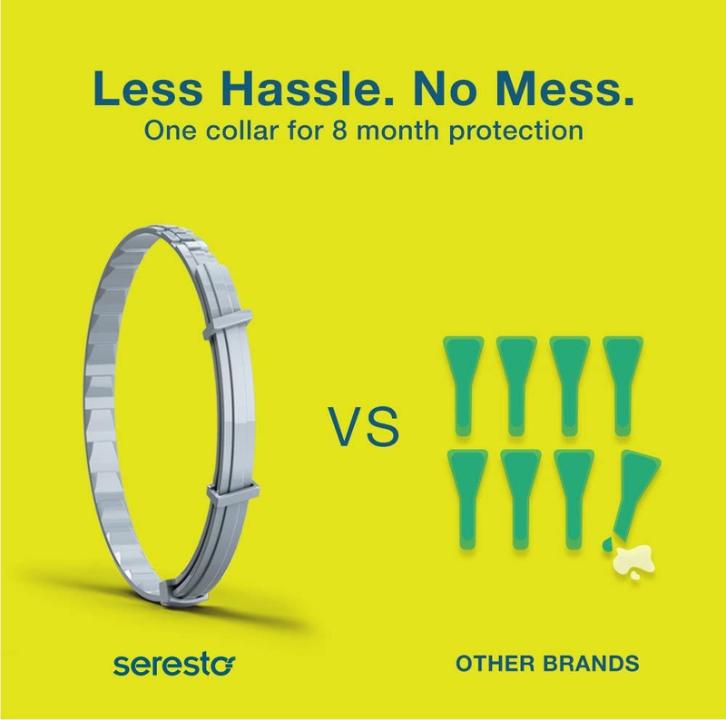 Seresto Flea and Tick Collar for Dogs, 8-Month Flea and Tick Collar for Large Dogs Over 18 Pounds Animals & Pet Supplies > Pet Supplies > Dog Supplies Elanco   