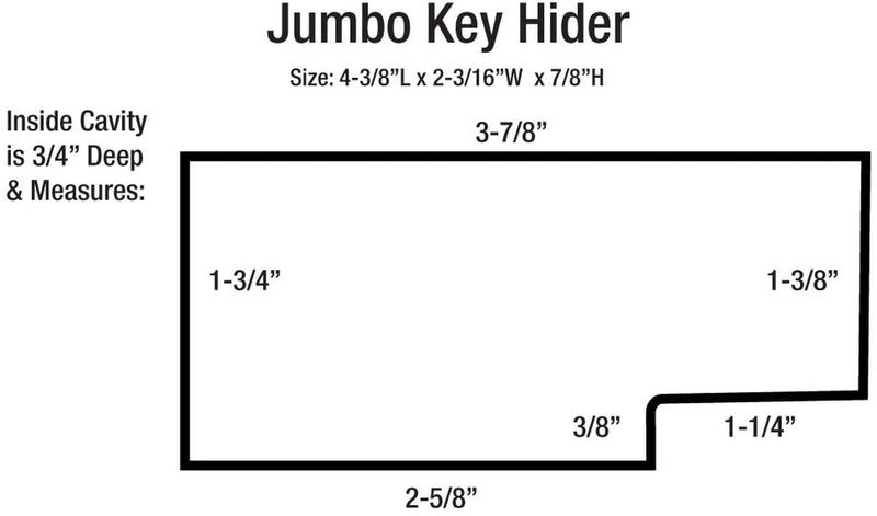 Lucky Line Jumbo Magnetic Key Hider, Case Holder for Larger Keys and Transponders (91501)