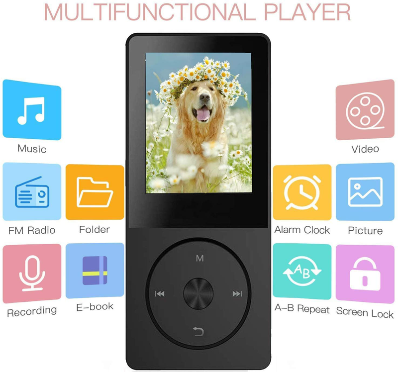 Mp3 Player, Hotechs Hi-Fi Sound, with FM Radio, Recording Function Build-in Speaker Expandable Up to 64GB with Noise Isolation Wired Earbuds (Black) Electronics > Audio > Audio Players & Recorders > MP3 Players Hotechs.   