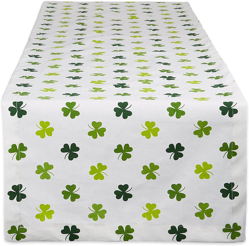 DII St. Patrick'S Day Collection Tabletop, Table Runner, 14X74", Shamrock Arts & Entertainment > Party & Celebration > Party Supplies DII Shamrock Shake Table Runner, 14x108" 