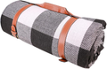 Extra Large Picnic Blanket Outdoor Blanket 3 Layers Water Resistant Mat,Waterproof Sandproof Great for Beach and Camping on Grass,Padding Portable for Family,Friend,Kid,Black and Gray Checkered Home & Garden > Lawn & Garden > Outdoor Living > Outdoor Blankets > Picnic Blankets Abuzhen Black-gray Large 