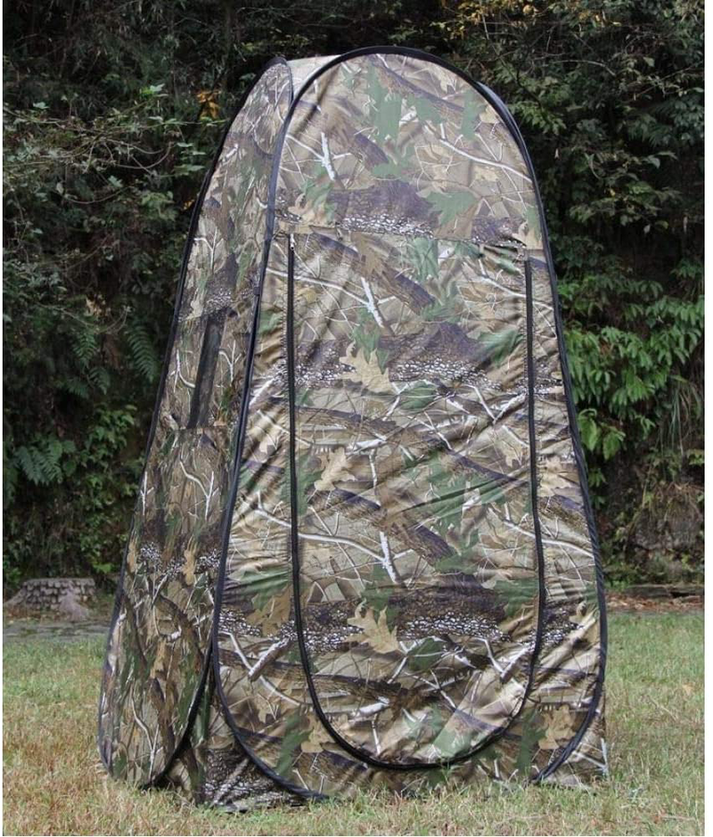 GOOHEAL Privacy Tent,Portable Shower Toilet Camping Pop up Tent Camouflage/Uv Function Outdoor Dressing Tent/Photography Tent,120120H190Cm