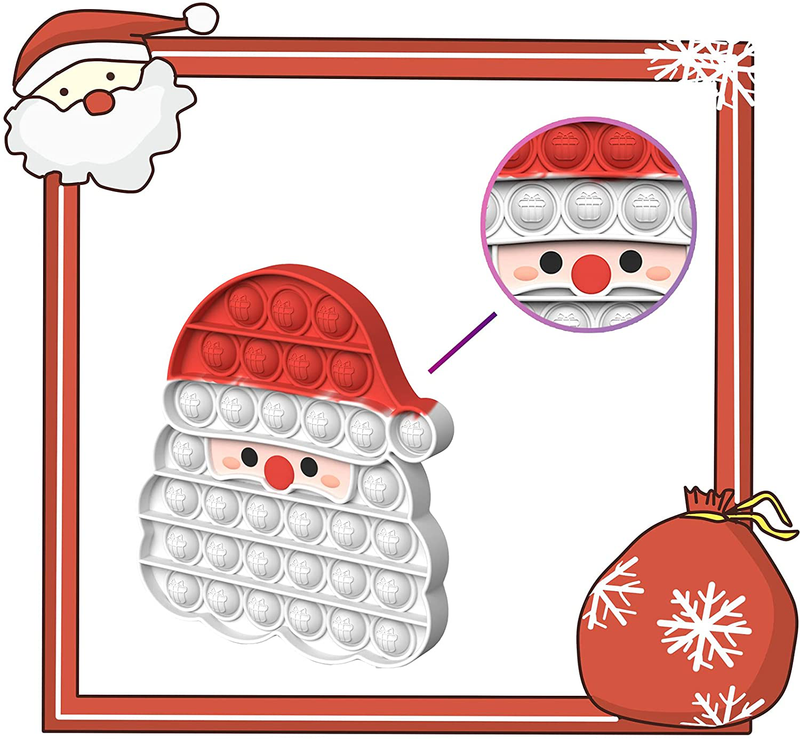 Christmas Decorations Pop Fidgets Toys - Push It Bubbles Sensory Toy Christmas Party Decor Santa Claus Gingerbread Man Tree Decoration for Kids Adults Stress Autism Relief Parties Games Poppers Home & Garden > Decor > Seasonal & Holiday Decorations& Garden > Decor > Seasonal & Holiday Decorations Amplelife   