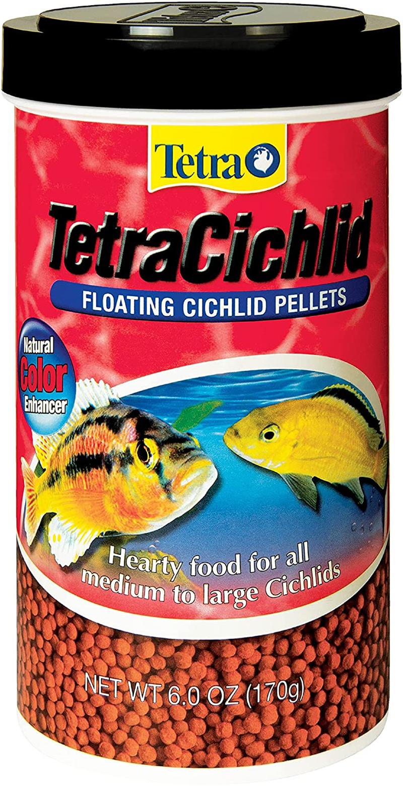 Tetra 77063 TetraCichlid Floating Pellets Animals & Pet Supplies > Pet Supplies > Fish Supplies > Fish Food Tetra 6 Ounce (Pack of 1)  