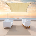 ColourTree 8' x 16' Beige Rectangle Sun Shade Sail Canopy Awning Fabric Cloth Screen - UV Block UV Resistant Heavy Duty Commercial Grade - Outdoor Patio Carport - (We Make Custom Size) Home & Garden > Lawn & Garden > Outdoor Living > Outdoor Umbrella & Sunshade Accessories ColourTree Beige 8' x 16' 