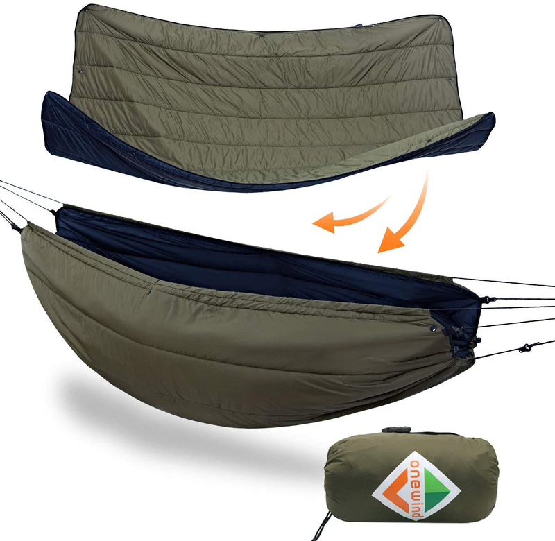 onewind Underquilt Double Hammock Camping Quilt Multi-Season, Essential Lightweight Portable Sleeping Quilt for Hiking, Backpacking,Yard Home & Garden > Lawn & Garden > Outdoor Living > Hammocks onewind Od Green Combo 20f 66inch*47inch 