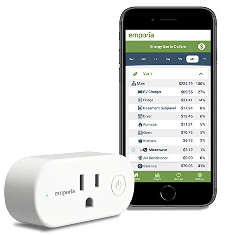 Emporia Smart Plug with Energy Monitor | 15A WiFi Smart Outlet | Emporia App | Alexa | Google | ETL Certified (Package of 4) Home & Garden > Kitchen & Dining > Kitchen Appliances EMPORIA ENERGY 1 Smart Plug 
