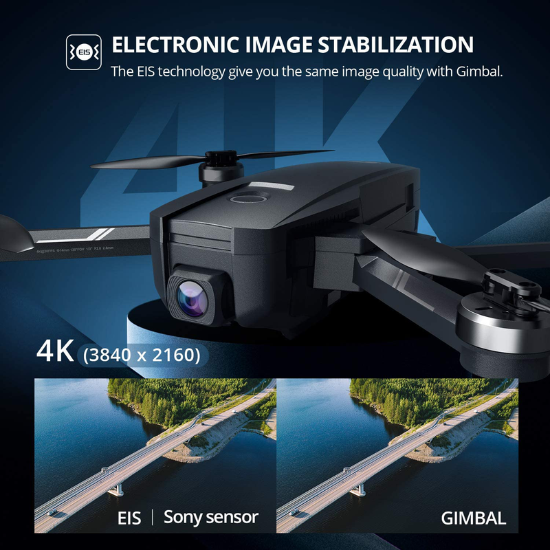 Holy Stone HS720E 4K EIS Drone with UHD Camera for Adults, Easy GPS Quadcopter for Beginner with 46mins Flight Time, Brushless Motor, 5GHz FPV Transmission, Auto Return Home, Follow Me& Anti-shake Cam Cameras & Optics > Cameras > Film Cameras Holy Stone   