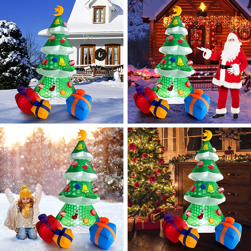 COOLWUFAN 7.5 FT LED Lights Inflatable Christmas Tree, Inflatable Christmas Decorations with Built-in Adjustable LEDs for Xmas Holiday Party Decorations Essentials for Indoor Outdoor Yard Garden Home & Garden > Decor > Seasonal & Holiday Decorations& Garden > Decor > Seasonal & Holiday Decorations COOLWUFAN   