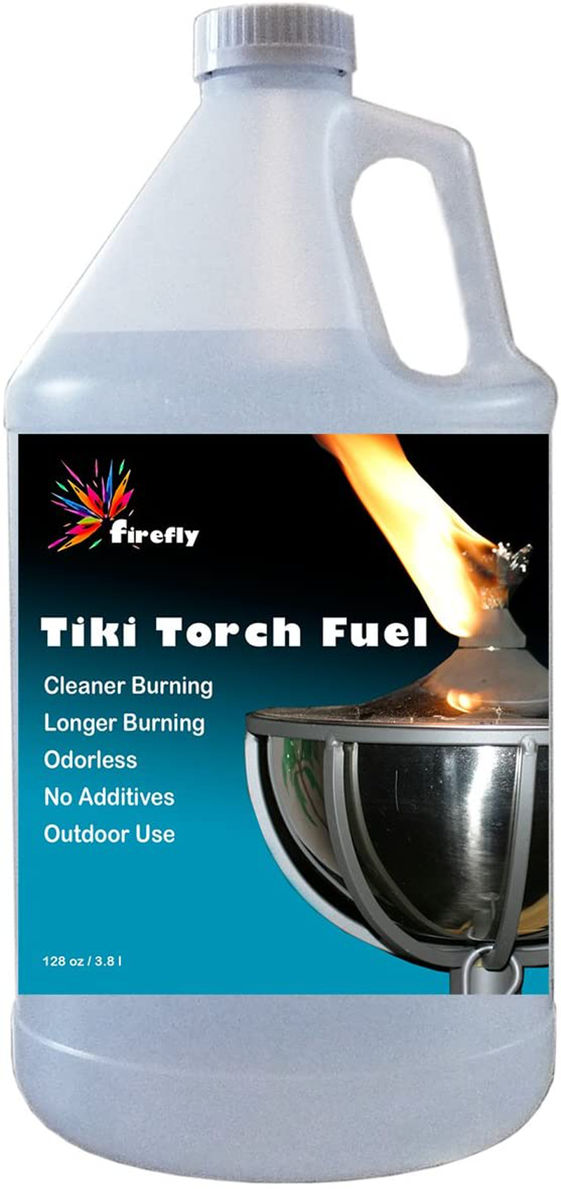 Firefly Bulk Tiki Fuel - Tiki Torch Fuel - 5 Gallons - Odorless - Significantly Longer Burn Home & Garden > Lighting Accessories > Oil Lamp Fuel Firefly Plain 1 Gallon 