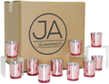 Just Artifacts 2.75-Inch Speckled Mercury Glass Votive Candle Holders (100pcs, Silver) Home & Garden > Decor > Home Fragrance Accessories > Candle Holders Just Artifacts Blush  