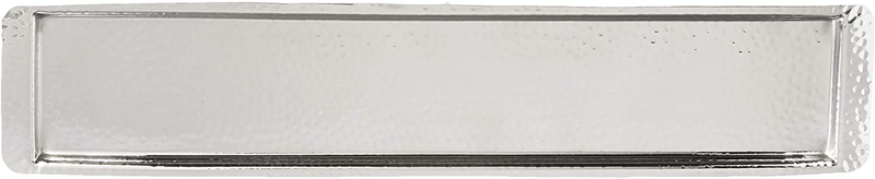 Elegance Stainless Steel Hammered Rectangular Tray, Large, 25.5 by 5.5-Inch, Silver Home & Garden > Decor > Decorative Trays Elegance   