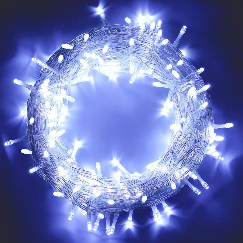 MYGOTO 33FT 100 Leds String Lights Waterproof Fairy Lights 8 Modes with Memory 30V UL Certified Power Supply for Home, Garden, Wedding, Party, Christmas Decoration Indoor Outdoor (Red)