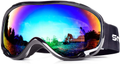 HUBO SPORTS Ski Snow Goggles for Men Women Adult,OTG Snowboard Goggles of Dual Lens with Anti Fog for UV Protection for Girls  HUBO SPORTS Ib#bbpgreen  