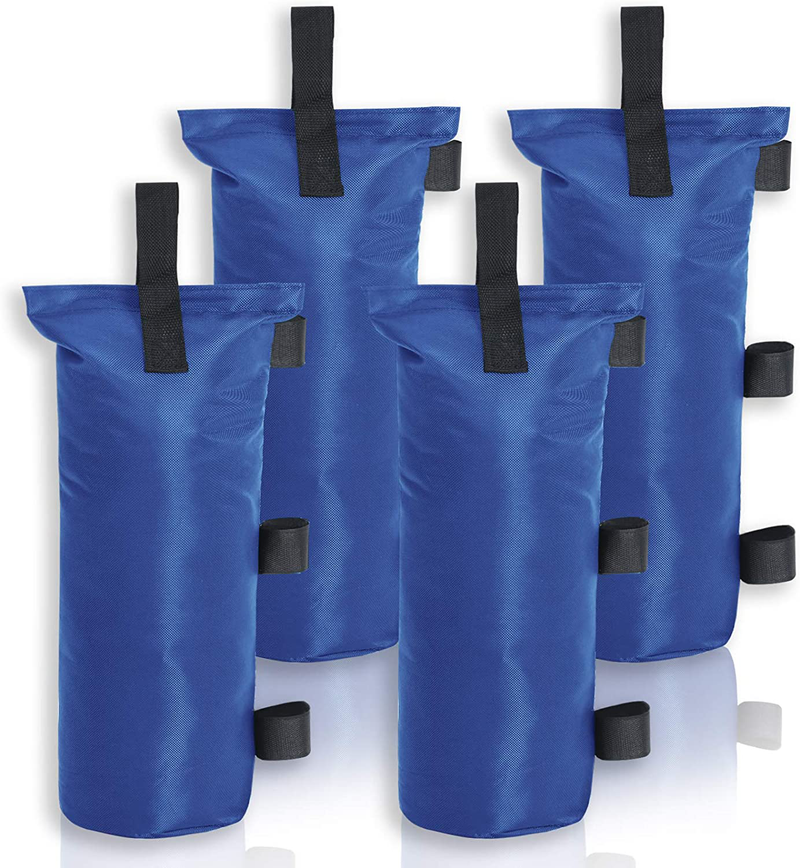 MASTERCANOPY 112lbs Weights Bags Set of 4 Sand Bags for Canopy Tent (7"x18",Black) Home & Garden > Lawn & Garden > Outdoor Living > Outdoor Structures > Canopies & Gazebos MASTERCANOPY blue 9"x21" 