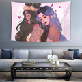 NiYoung Hippie Hippy Large Wall Hanging Throw Tapestries, Bohemian Mandala Wall Tapestry for Living Room Bedroom Dorm Room Collage Dorm Apartment Bedding, Lesbian Moon Goddess Pride Gay LGBT Girl Art Home & Garden > Decor > Artwork > Decorative Tapestries NiYoung Anime Lesbian Lgbt Girl Pride Love (3) 40 x 60 inches 