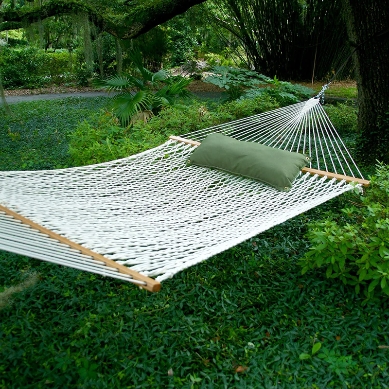 Original Pawleys Island 14OP Deluxe Original Polyester Rope Hammock with Free Extension Chains & Tree Hooks, Handcrafted in The USA, Accommodates 2 People, 450 LB Weight Capacity, 13 ft. x 60 in. Home & Garden > Lawn & Garden > Outdoor Living > Hammocks The Hammock Source   