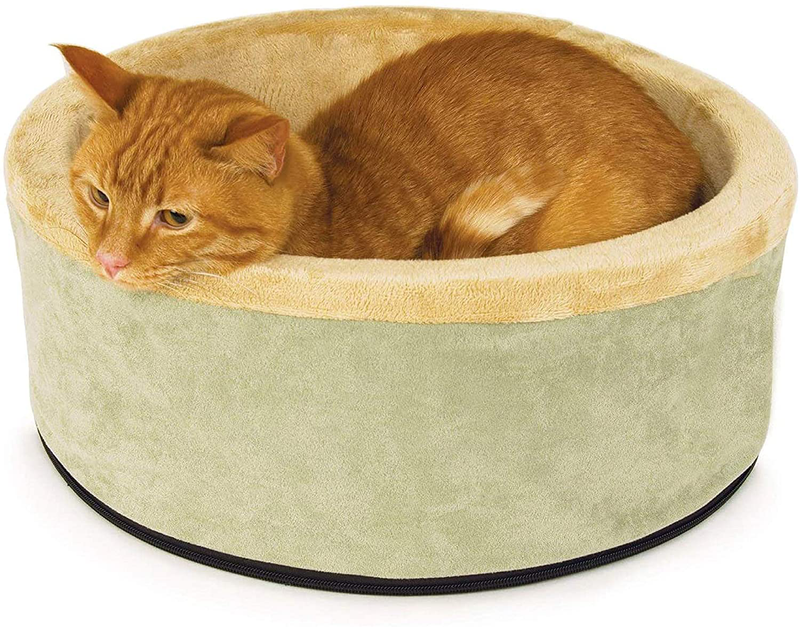K&H Pet Products Thermo-Kitty Heated Cat Bed Animals & Pet Supplies > Pet Supplies > Dog Supplies > Dog Beds K&H PET PRODUCTS Retail Package Small (16 in) 