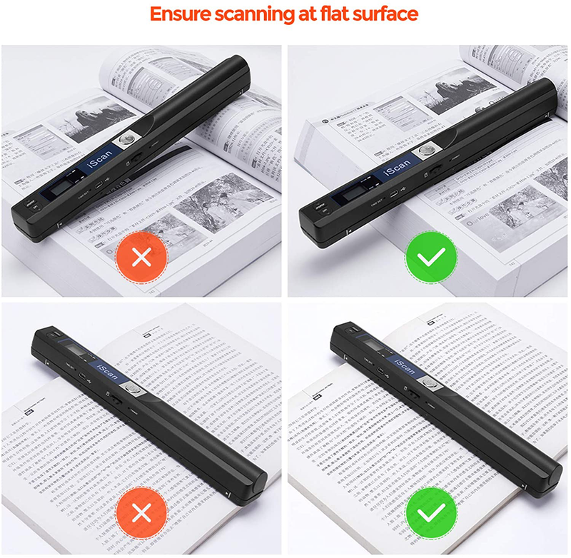 Magic Wand Portable Scanners for Documents, Photo, Old Pictures, Receipts, 900DPI, Scan A4 Color Page in 3sec, 16G Memory Card Included, MUNBYN Photo Scanner for Computer, Laptop Electronics > Print, Copy, Scan & Fax > Scanners MUNBYN   