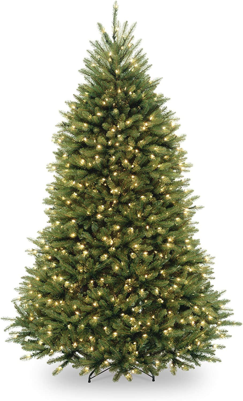 National Tree Company lit Artificial Christmas Tree Includes Pre-strung White Lights and Stand, Dunhill Fir - 6.5 ft, Green Home & Garden > Decor > Seasonal & Holiday Decorations > Christmas Tree Stands National Tree Company Default Title  