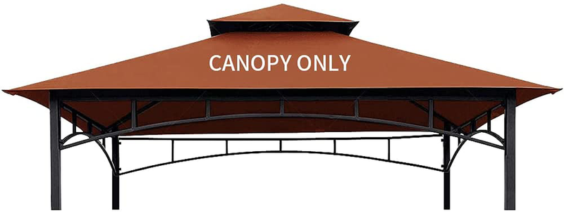CoastShade 8x 5 Grill BBQ Gazebo Double Tiered Replacement Canopy Roof Outdoor Barbecue Gazebo Tent Roof Top,Burgundy Home & Garden > Lawn & Garden > Outdoor Living > Outdoor Structures > Canopies & Gazebos CoastShade Rust  