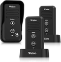 Wuloo Wireless Intercom Doorbells for Home Classroom, Intercomunicador Waterproof Electronic Doorbell Chime with 1/2 Mile Range 3 Volume Levels Rechargeable Battery Including Mute Mode(Black, 1&2) Electronics > Communications > Intercoms Wuloo 1T2-Black  