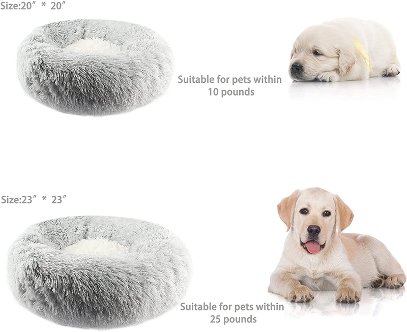 Dog Beds Calming Donut Cuddler, Washable round Dog Bed for Small Dogs, Machine Washable, Waterproof Bottom, for Joint-Relief and Sleep Improvement Animals & Pet Supplies > Pet Supplies > Dog Supplies > Dog Beds Generic   
