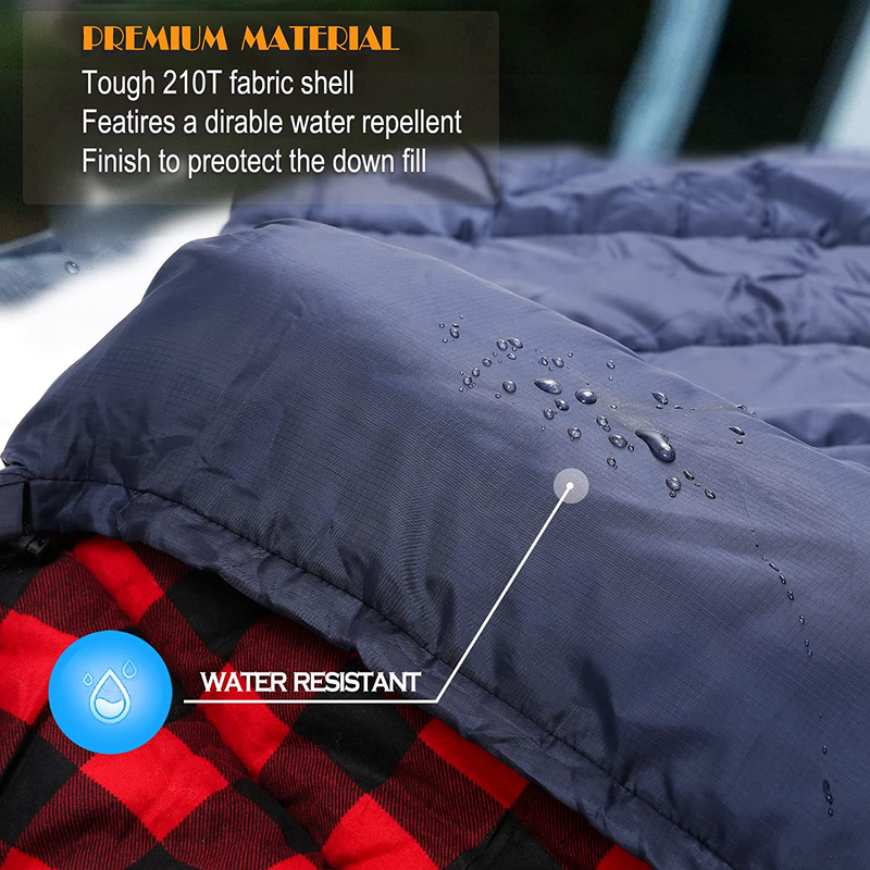 LONDTREN Big and Tall 0 Degree Sleeping Bags for Adults Cold Weather Sleeping Bag Camping Winter below Zero 20 15 Flannel XXL Sporting Goods > Outdoor Recreation > Camping & Hiking > Sleeping BagsSporting Goods > Outdoor Recreation > Camping & Hiking > Sleeping Bags Londtren   
