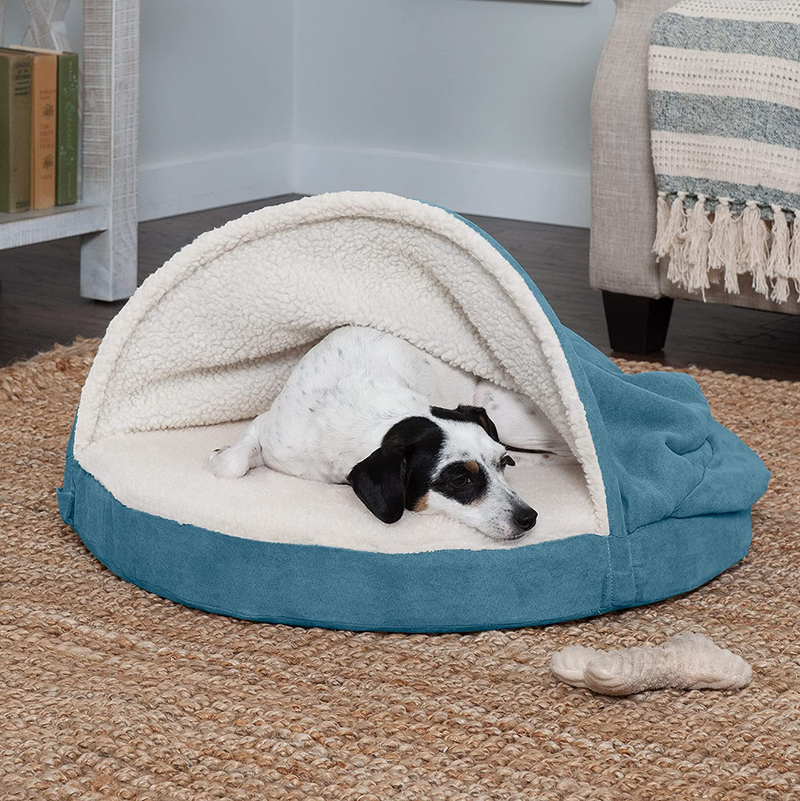 Furhaven Cozy Pet Beds for Small, Medium, and Large Dogs and Cats - Snuggery Hooded Burrowing Cave Tent, Deep Dish Cushion Donut Dog Bed with Attached Blanket, and More Animals & Pet Supplies > Pet Supplies > Dog Supplies > Dog Beds Furhaven   