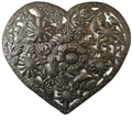 Handmade Tree of Life, Small Heart Shaped Wall Hanging Plaques, Decorative Figurine, Recycled Steel Artwork,14.25 In. X 14.25 In. (Heart Tree of Life) Home & Garden > Decor > Artwork > Sculptures & Statues It's Cactus Floral Heart  