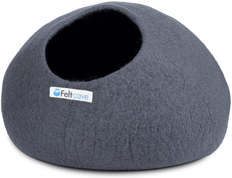 Feltcave Extra Large Cat Cave Bed, Handmade Cat Hideaway, Wool Cat Cave Large, Wooly Cave for Cats Hideout, Felt Cat Cave Beds for Indoor Cats Animals & Pet Supplies > Pet Supplies > Cat Supplies > Cat Beds Feltcave   