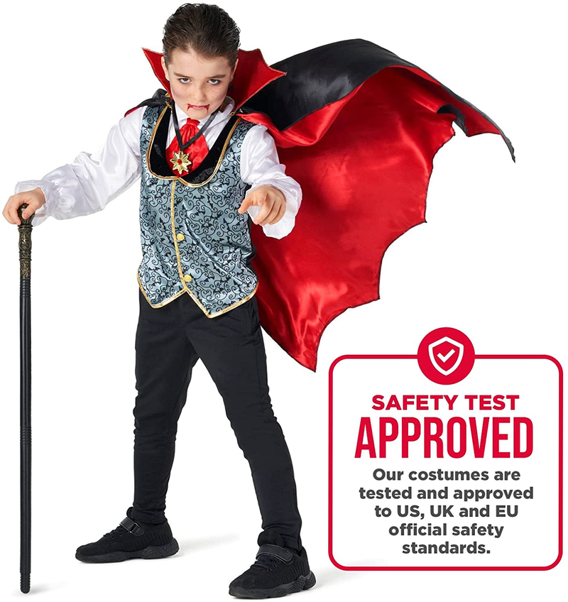 Morph Costumes Kids Dracula Vampire Gothic Costume Boys Spooky Halloween Costume Available In Sizes T2 S M L XL Apparel & Accessories > Costumes & Accessories > Costumes Morph   
