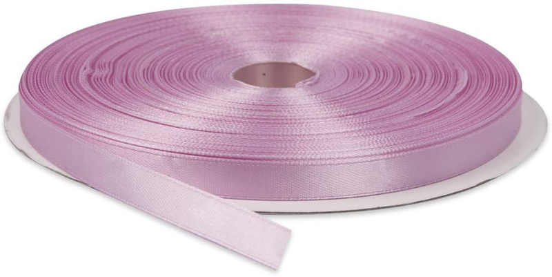 Topenca Supplies 3/8 Inches x 50 Yards Double Face Solid Satin Ribbon Roll, White Arts & Entertainment > Hobbies & Creative Arts > Arts & Crafts > Art & Crafting Materials > Embellishments & Trims > Ribbons & Trim Topenca Supplies Lavender 3/8" x 50 yards 