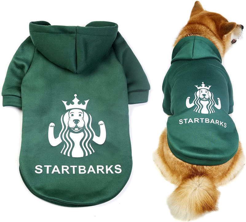 Startbarks Dog Hoodies for Small/Medium Dogs, Stylish Dog Clothes/Outfit/Sweater/Sweatshirt/Apparel,Puppy Christmas Costumes Animals & Pet Supplies > Pet Supplies > Dog Supplies > Dog Apparel Valonii Chest Girth:15.6"  