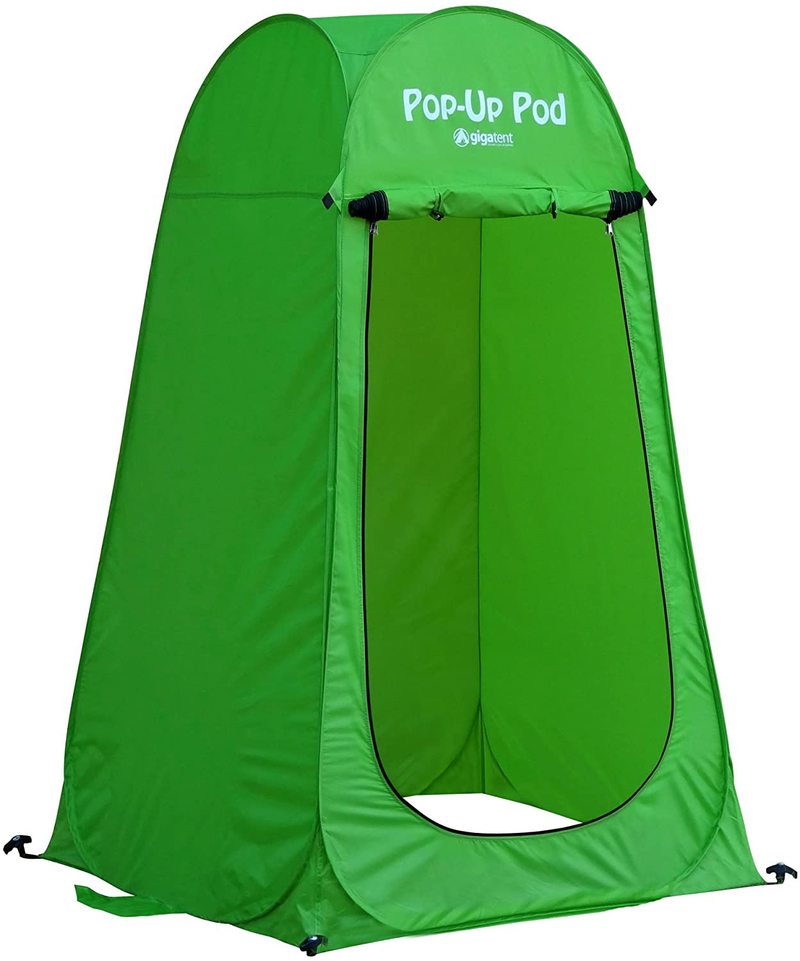 Gigatent Pop up Pod Changing Room Privacy Tent – Instant Portable Outdoor Shower Tent, Camp Toilet, Rain Shelter for Camping & Beach – Lightweight & Sturdy, Easy Set Up, Foldable - with Carry Bag Sporting Goods > Outdoor Recreation > Camping & Hiking > Tent Accessories Gigatent   