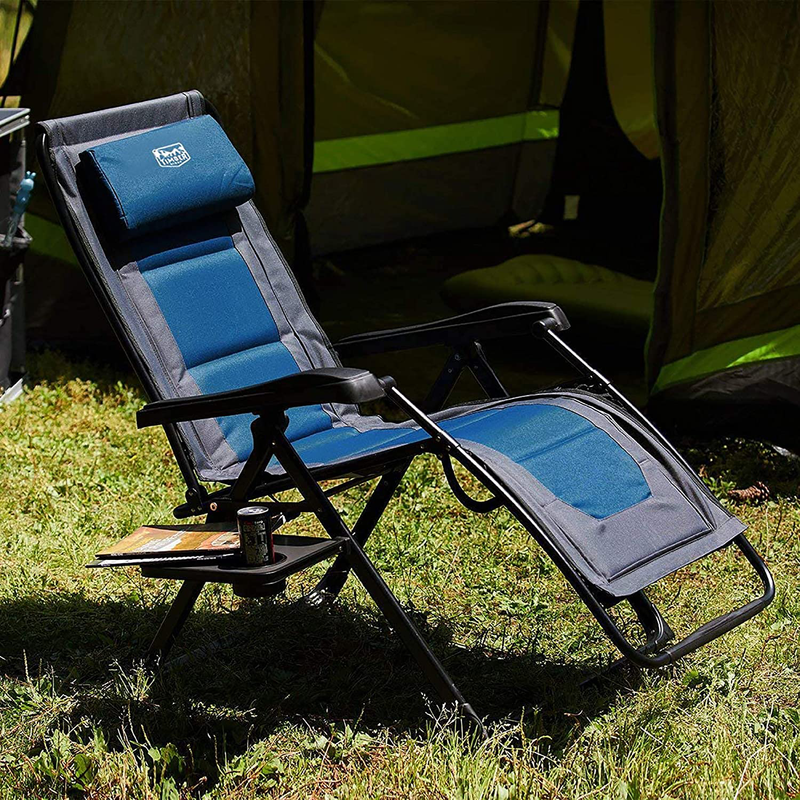 Timber Ridge Zero Gravity Chair Oversized Recliner Folding Patio Lounge Chair 350Lbs Capacity Adjustable Lawn Chair with Headrest for Outdoor, Camping, Patio, Lawn Sporting Goods > Outdoor Recreation > Camping & Hiking > Camp Furniture TIMBER RIDGE   