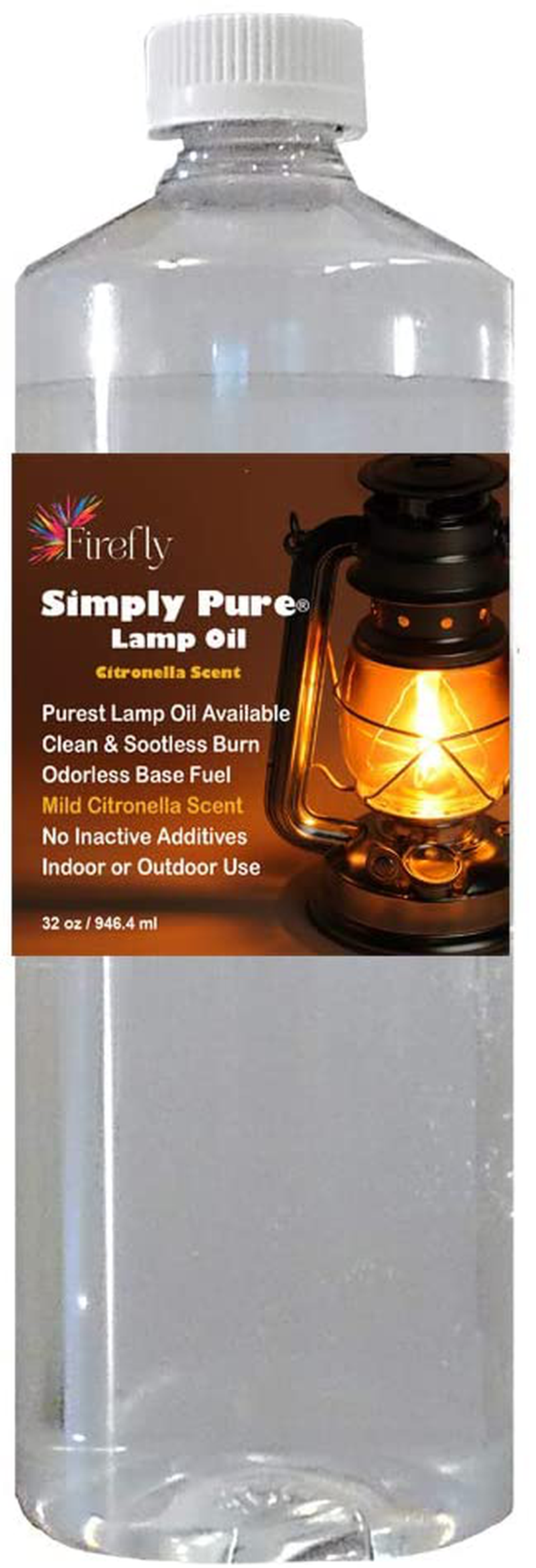 Firefly Kosher Paraffin Lamp Oil - 1 Gallon - Odorless & Smokeless - Simply Pure - Ultra Clean Burning Liquid Paraffin Fuel Home & Garden > Lighting Accessories > Oil Lamp Fuel Firefly Citronella Oil Formula 32 Ounces 