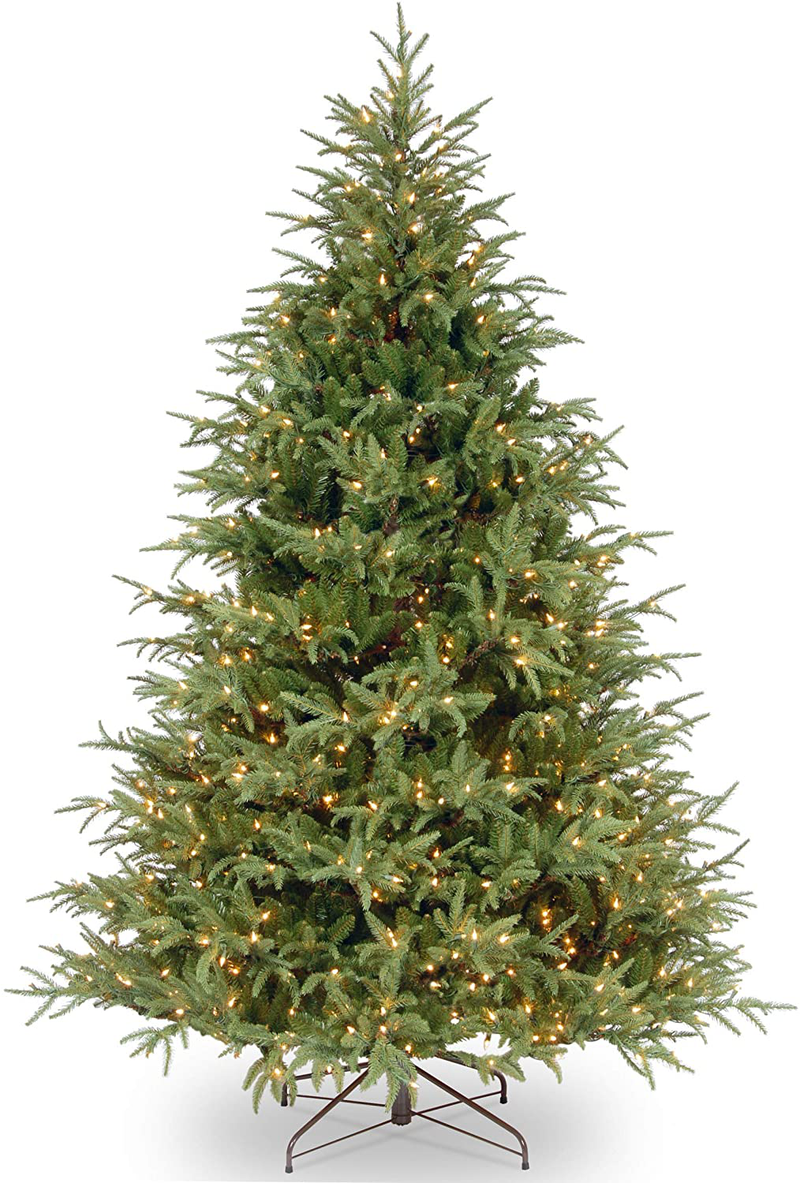 National Tree Company 'Feel Real' Pre-lit Artificial Christmas Tree | Includes Pre-strung Multi-Color LED Lights and Stand | Frasier Grande Fir - 6.5 ft Home & Garden > Decor > Seasonal & Holiday Decorations > Christmas Tree Stands National Tree Company 7 ft  