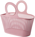 Plastic Bathroom Shower Caddy Dorm, Bathroom Caddy with Handle for Bathroom, College Dorm Room Sporting Goods > Outdoor Recreation > Camping & Hiking > Portable Toilets & Showers Attmu Pink  
